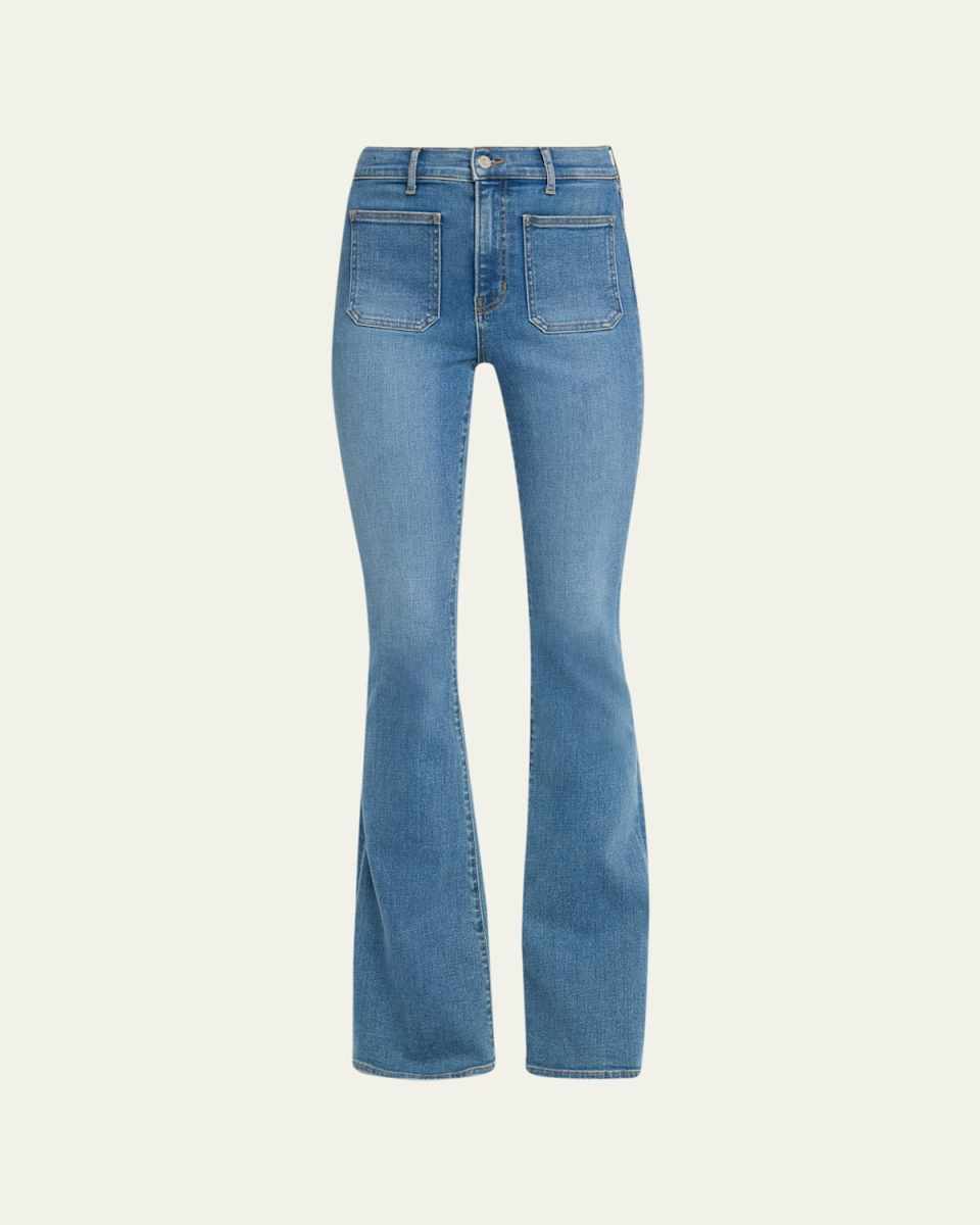 Beverly Skinny Flare Patch Pocket Jeans